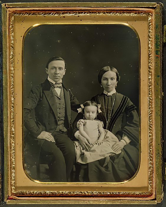 English Photographer - The Hiller family c1850 (daguerreotype) - (MeisterDrucke-324897)